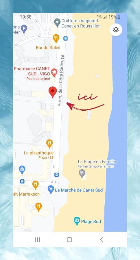 קאנט אן רוסיון Studio Cozy En Bord De Plage Avec Vue Mer Et Wifi מראה חיצוני תמונה